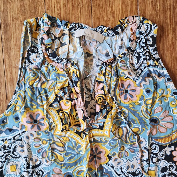 LOFT Multicolor Patterned Dress - Picture 2 of 7